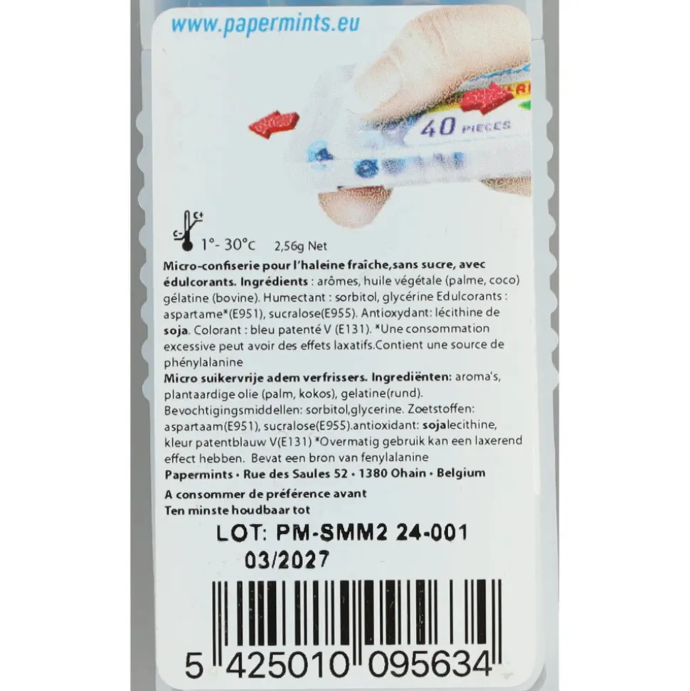 5x PaperMints CoolCaps Munt 40 stuks