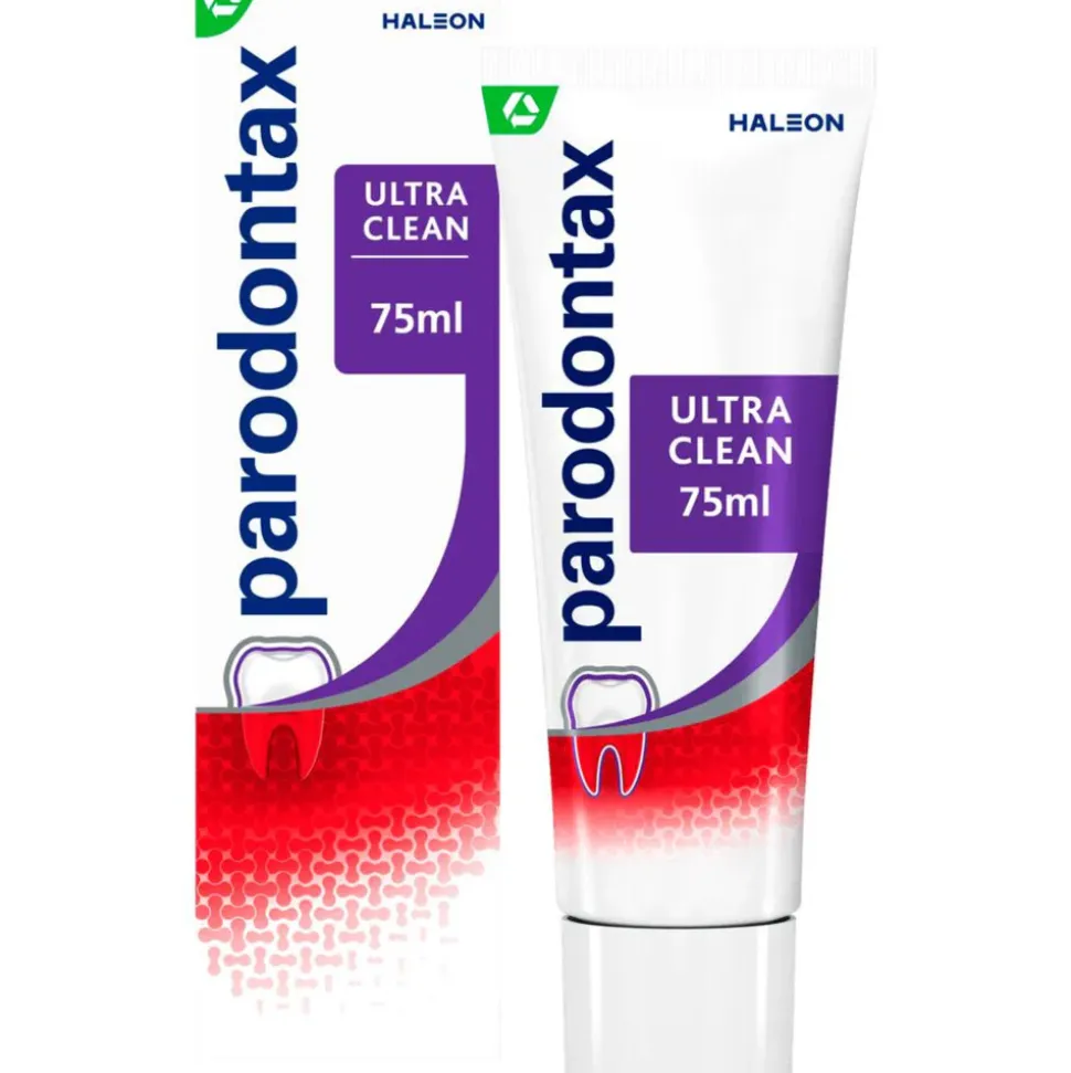 6x Parodontax Tandpasta bij Bloedend Tandvlees Ultra Clean 75 ml