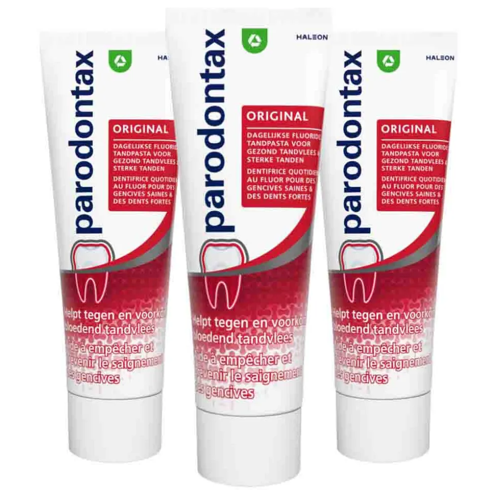3x Parodontax Tandpasta bij Bloedend Tandvlees Original 75 ml