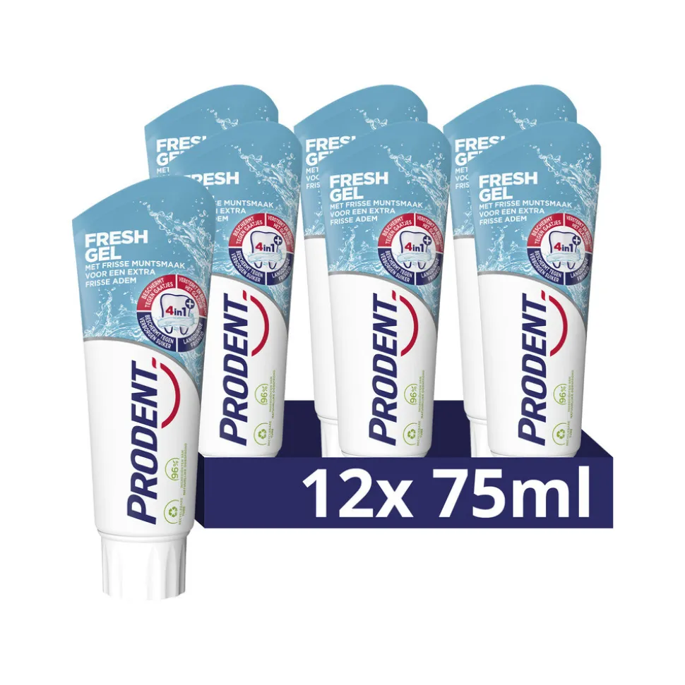 12x Prodent Tandpasta Freshgel 75 ml