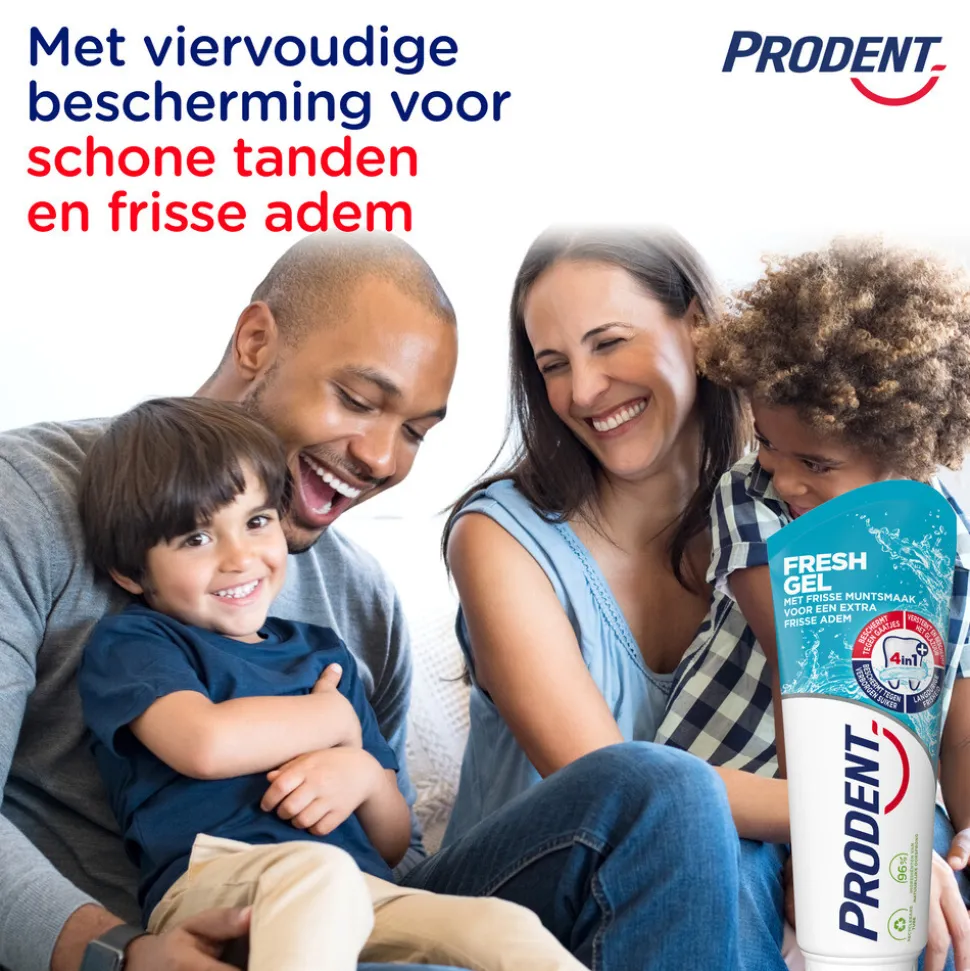 12x Prodent Tandpasta Freshgel 75 ml