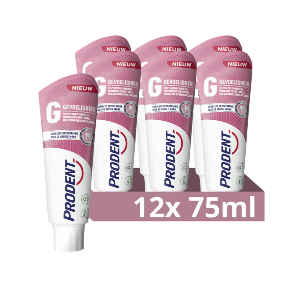 12x Prodent Tandpasta Gevoeligheid 75 ml