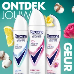 6x Rexona Deodorant Spray Advanced Protection Ultra Dry Biorythm 150 ml