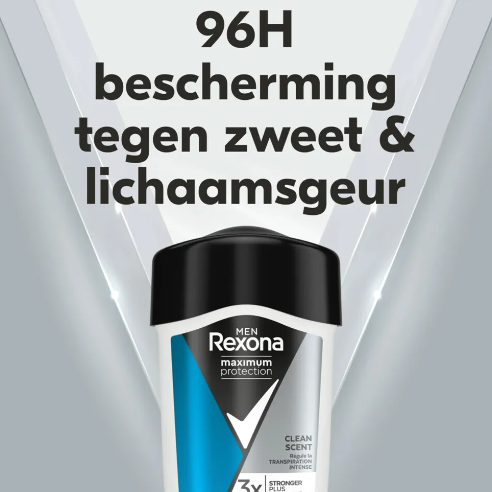 6x Rexona Men Deodorant Roller Maximum Protection Clean Scent 45 ml