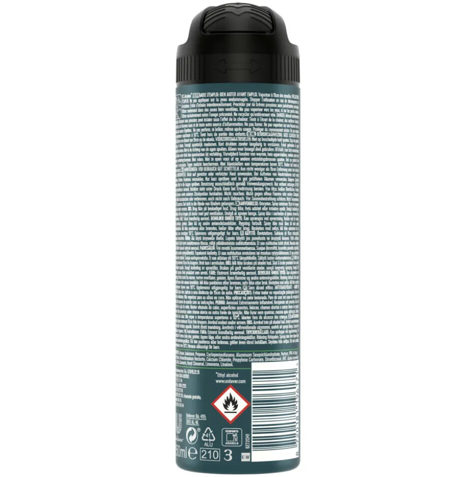 6x Rexona Men Deodorant Spray Advanced Protection Quantum Dry 150 ml