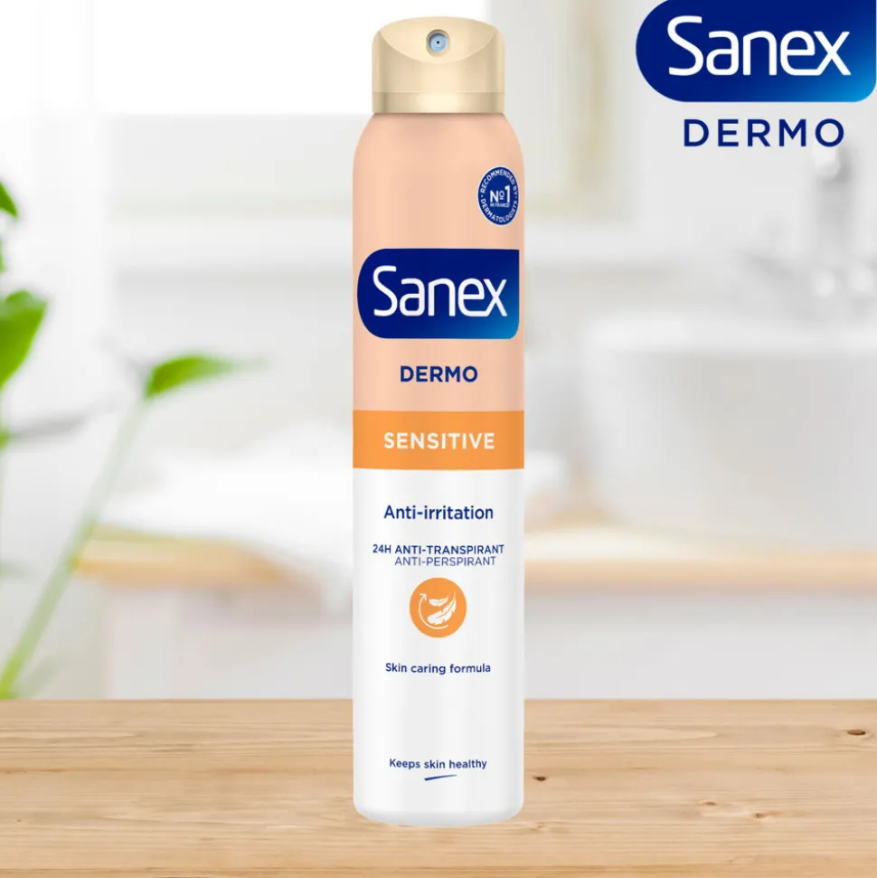 6x Sanex Deodorant Spray Dermo Sensitive 200 ml