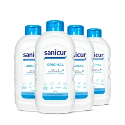 4x Sanicur Bad en Douchegel Original 1000 ml