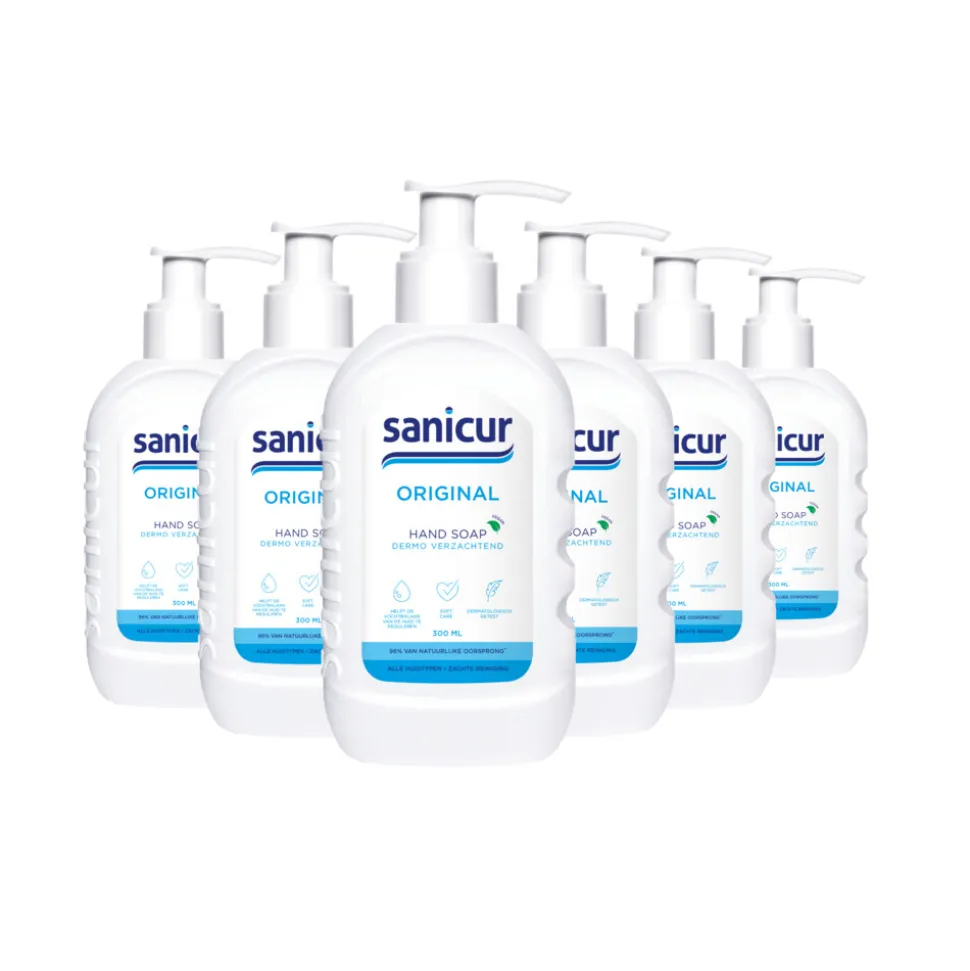 6x Sanicur Handzeep Original 300 ml