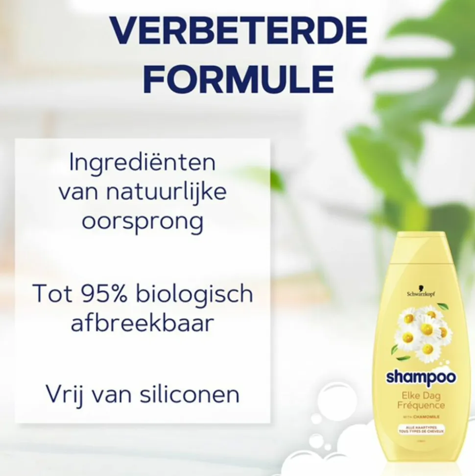 5x Schwarzkopf Elke Dag Shampoo 400 ml