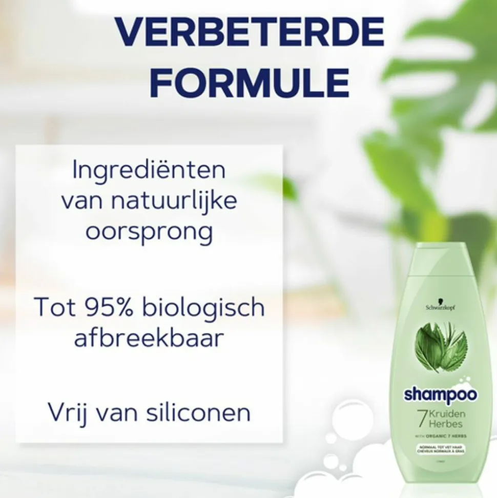 5x Schwarzkopf 7 Kruiden Shampoo 400 ml