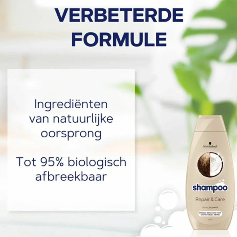 5x Schwarzkopf Repair en Care Shampoo 400 ml
