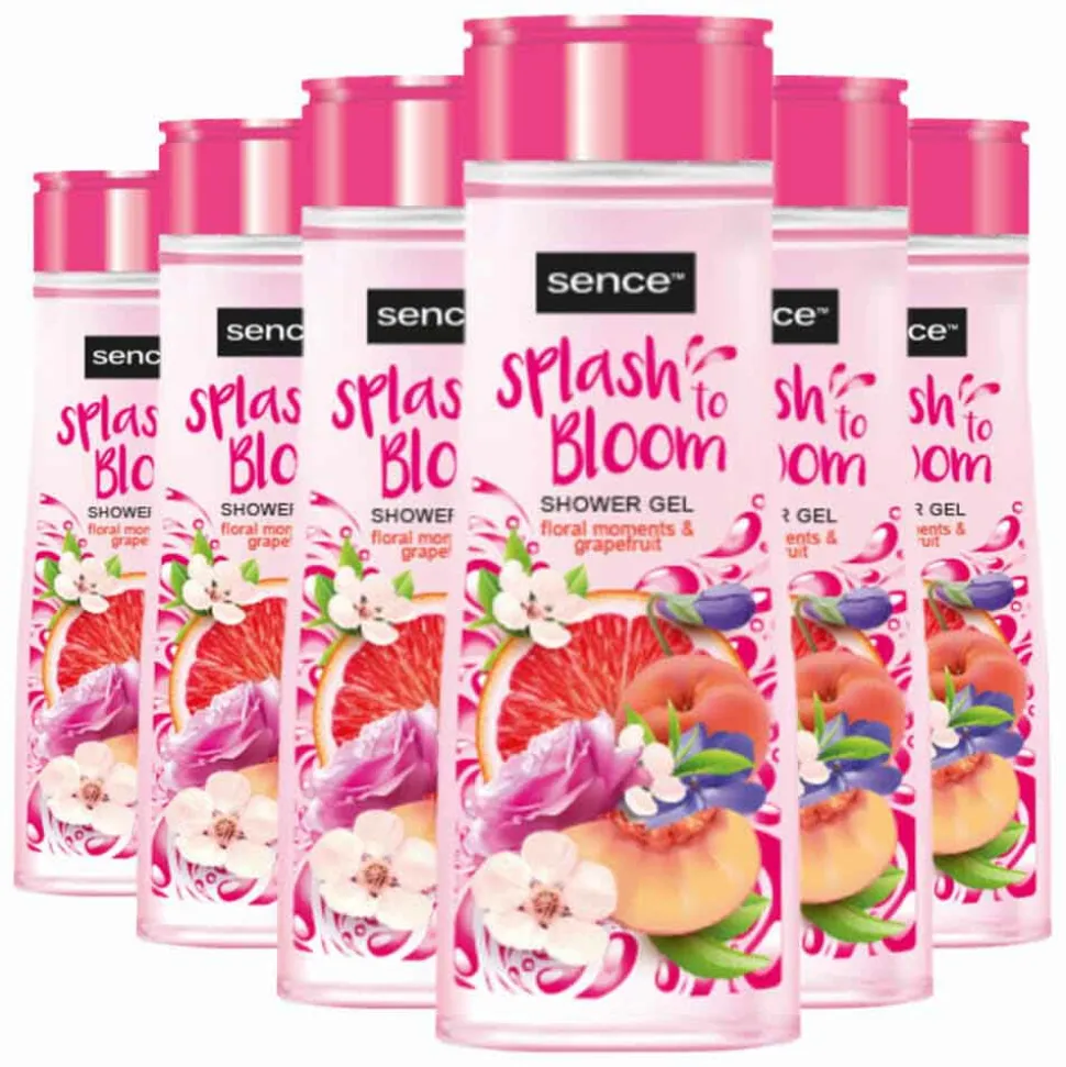 6x Sence Douchegel Floral Moments & Grapefruit 300 ml