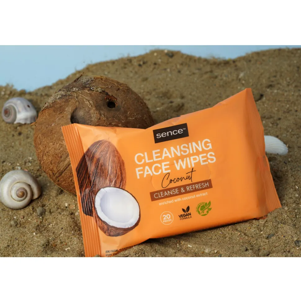 10x Sence Gezichtsreinigingsdoekjes Coconut 20 stuks