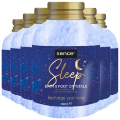 6x Sence Of Wellness Badkristallen Sleep 600 gr