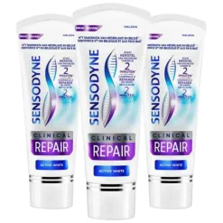 3x Sensodyne Tandpasta Clinical Repair Active White 75 ml
