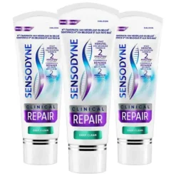3x Sensodyne Tandpasta Clinical Repair Deep Clean 75 ml