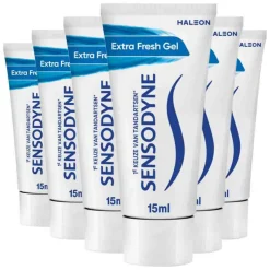 6x Sensodyne Tandpasta Extra Fresh Mini Extra Fresh Mini 15 ml