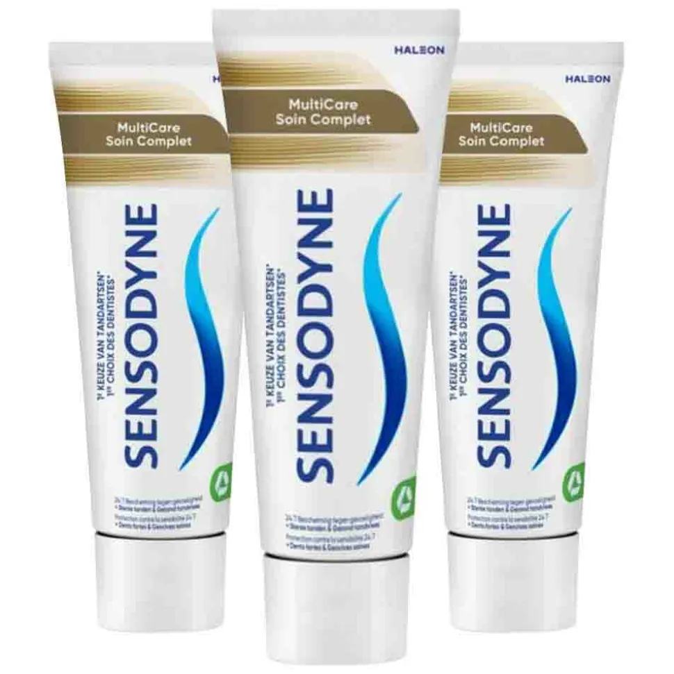 3x Sensodyne Tandpasta MultiCare 75 ml