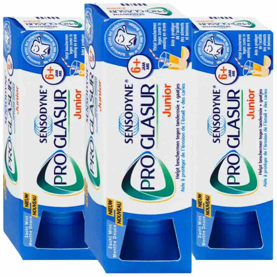 3x Sensodyne Tandpasta ProGlasur Junior 6+ jaar 50 ml