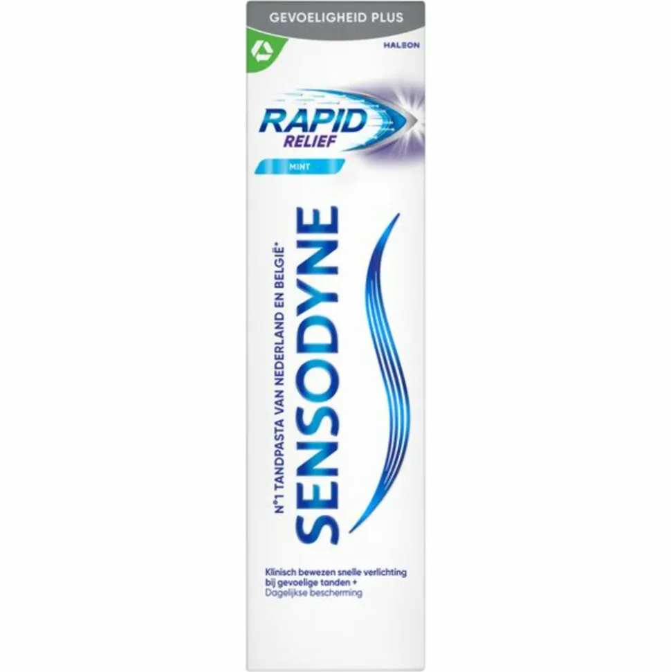 6x Sensodyne Tandpasta Rapid Relief Mint 75 ml