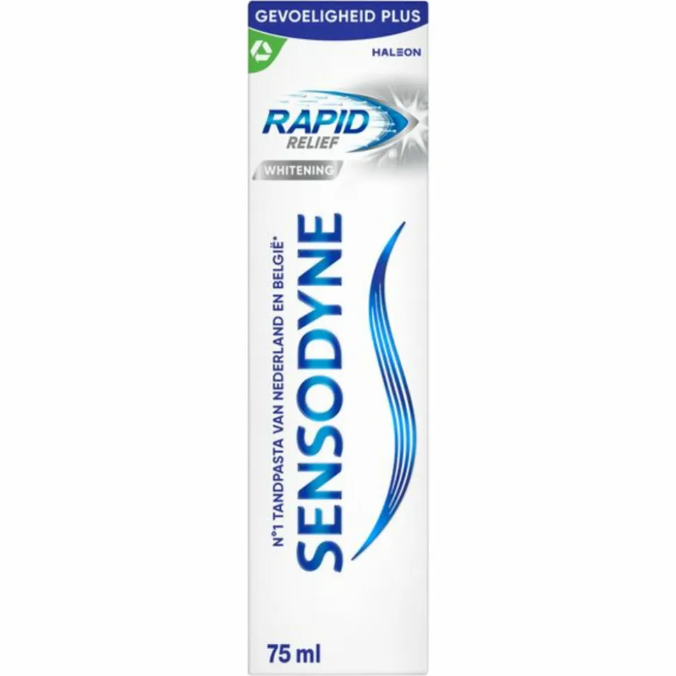 6x Sensodyne Tandpasta Rapid Relief Whitening 75 ml