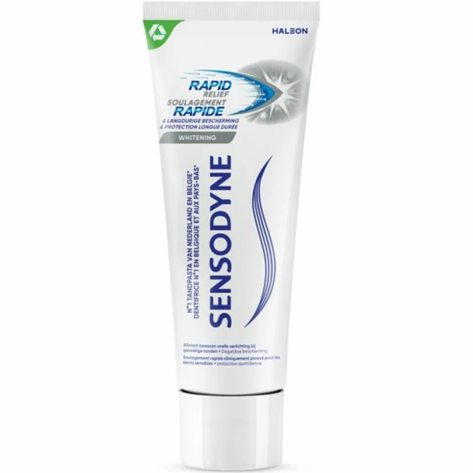 6x Sensodyne Tandpasta Rapid Relief Whitening 75 ml