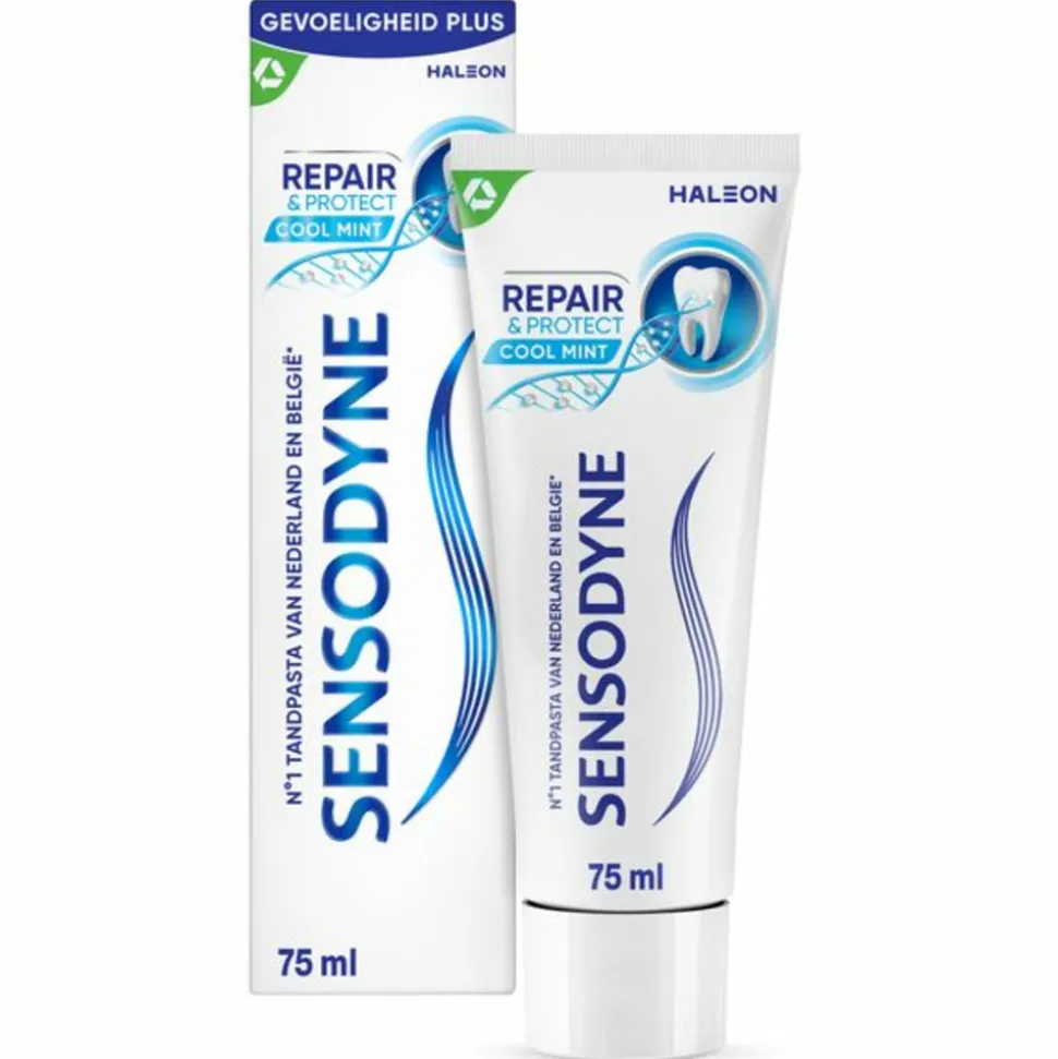 3x Sensodyne Tandpasta Repair & Protect Cool Mint 75 ml