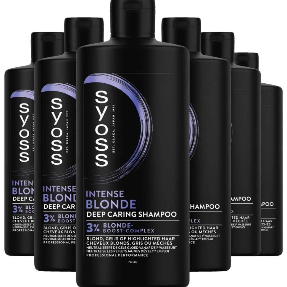 6x Syoss Blonde Shampoo 440 ml