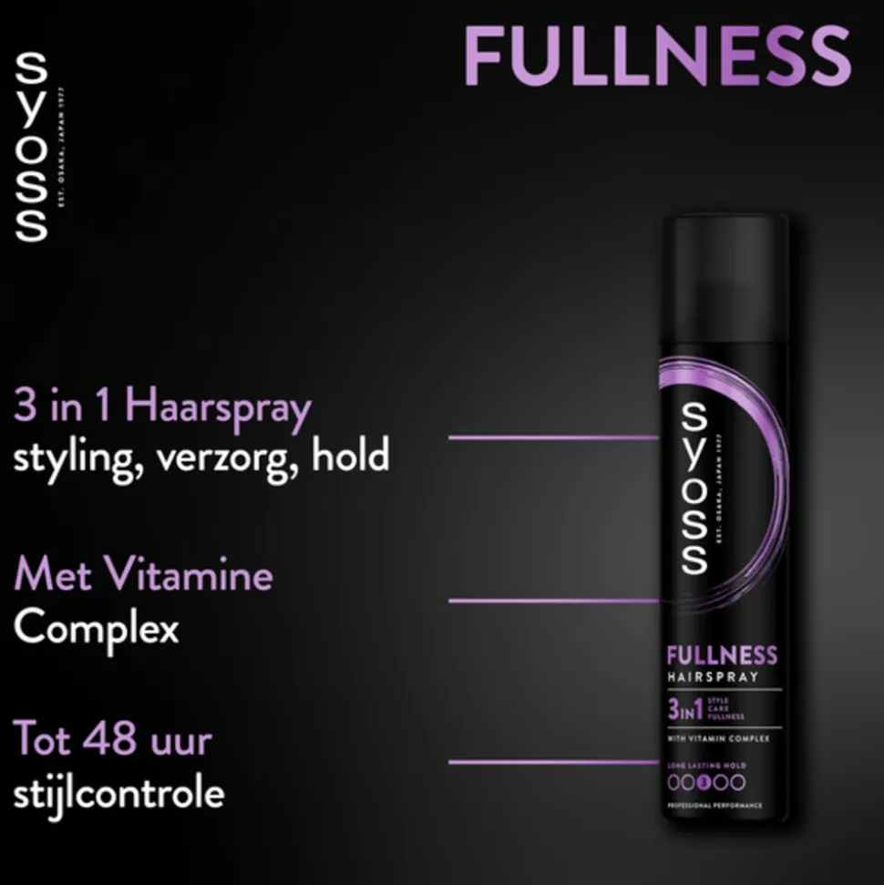 6x Syoss Fullness Haarspray 300 ml