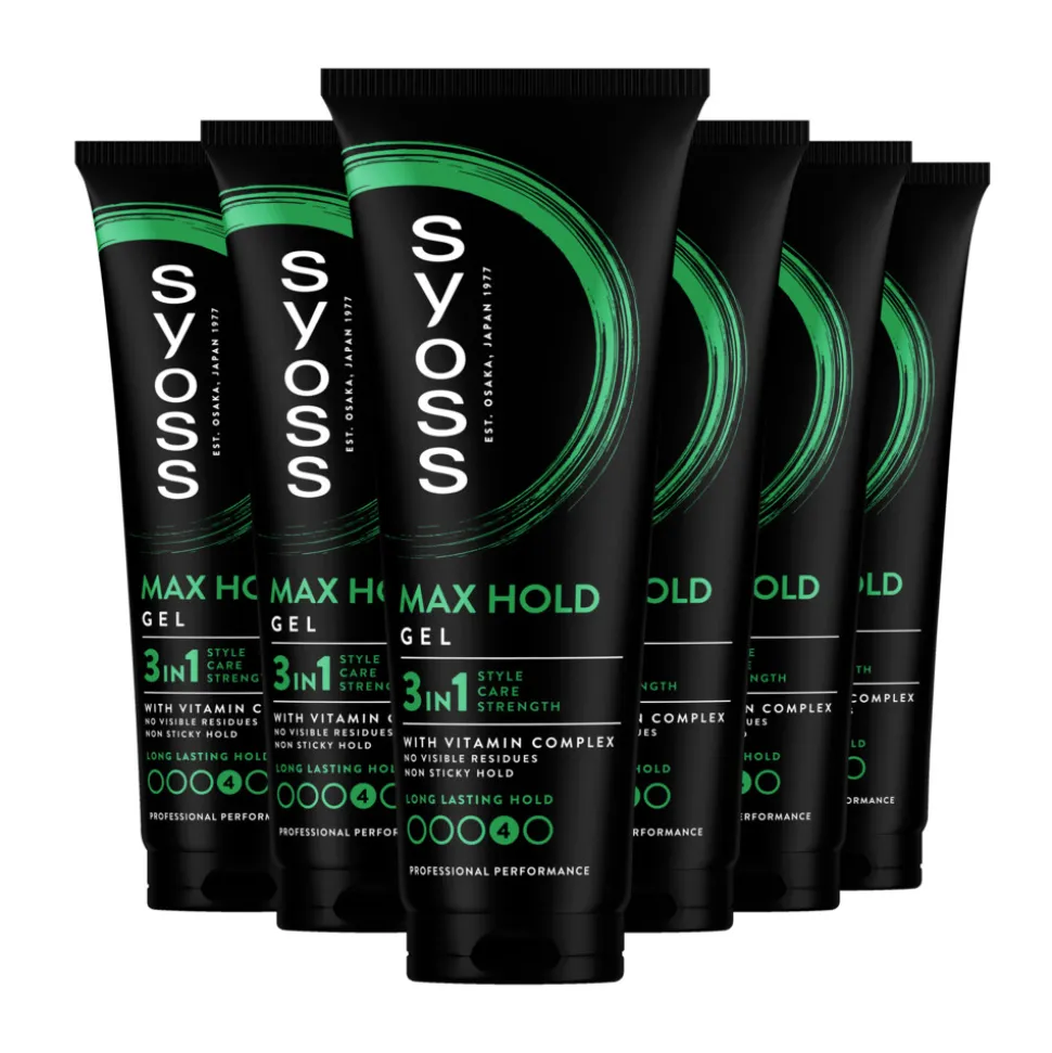6x Syoss Max Hold Haargel 250 ml