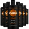 6x Syoss Repair Therapy Shampoo 440 ml