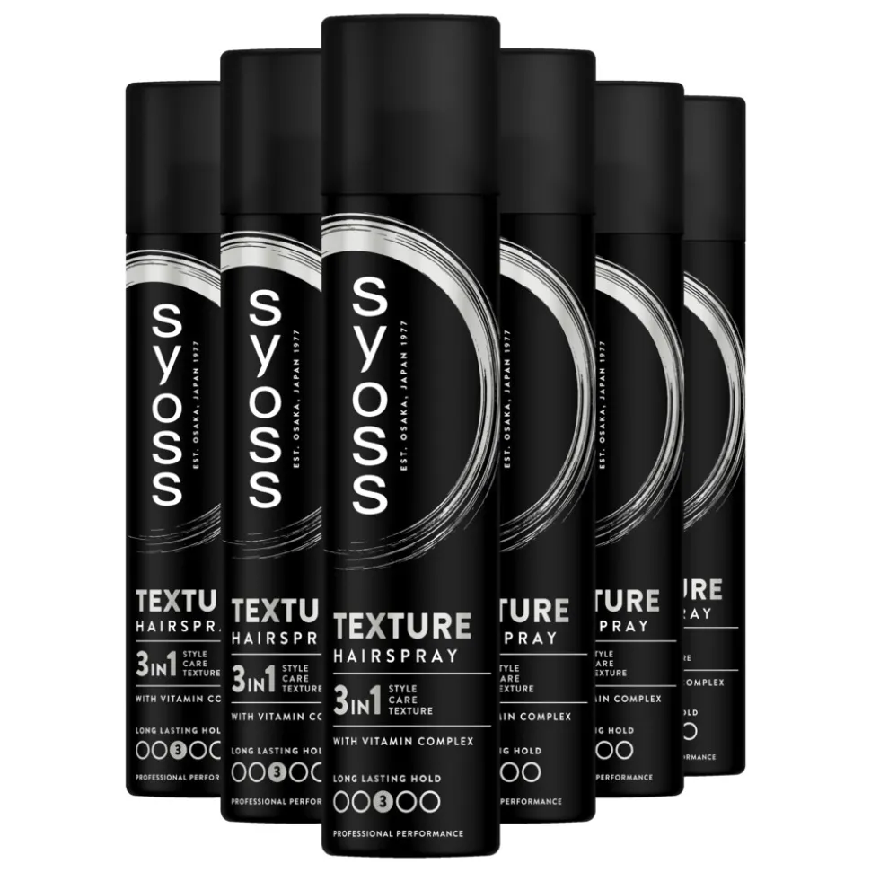 6x Syoss Texture Haarspray 300 ml