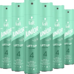 6x Taft Junior Hairspray Ultra Lift-Up Volume 250 ml