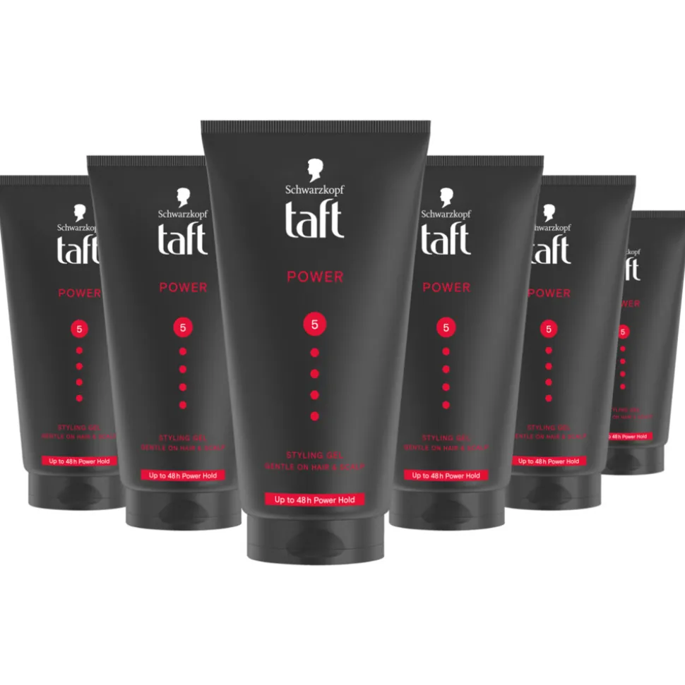 6x Taft Power Styling Gel 150 ml