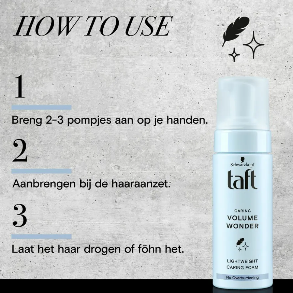 6x Taft Volume Poeder Volume Wonder 150 ml