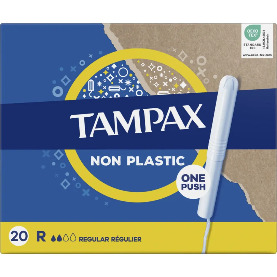 12x Tampax Tampons Regular met Kartonnen Inbrenghuls 20 stuks