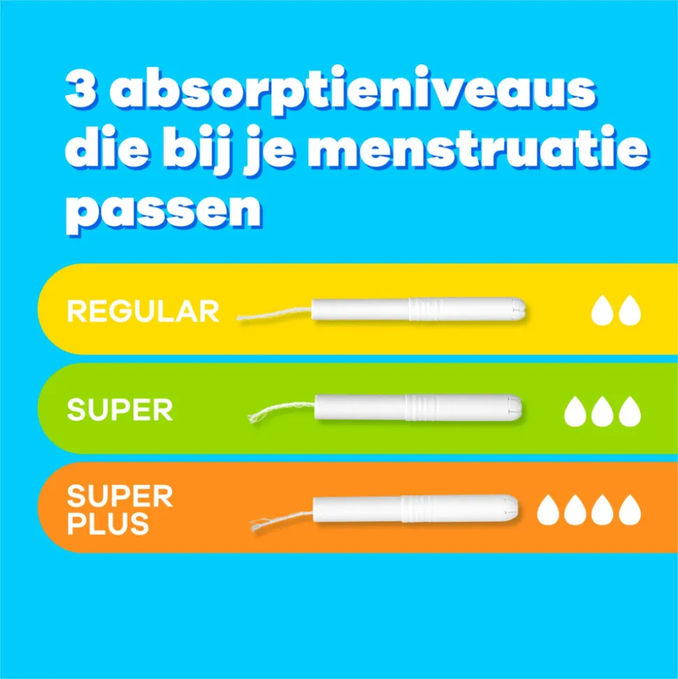 8x Tampax Tampons Regular 40 stuks