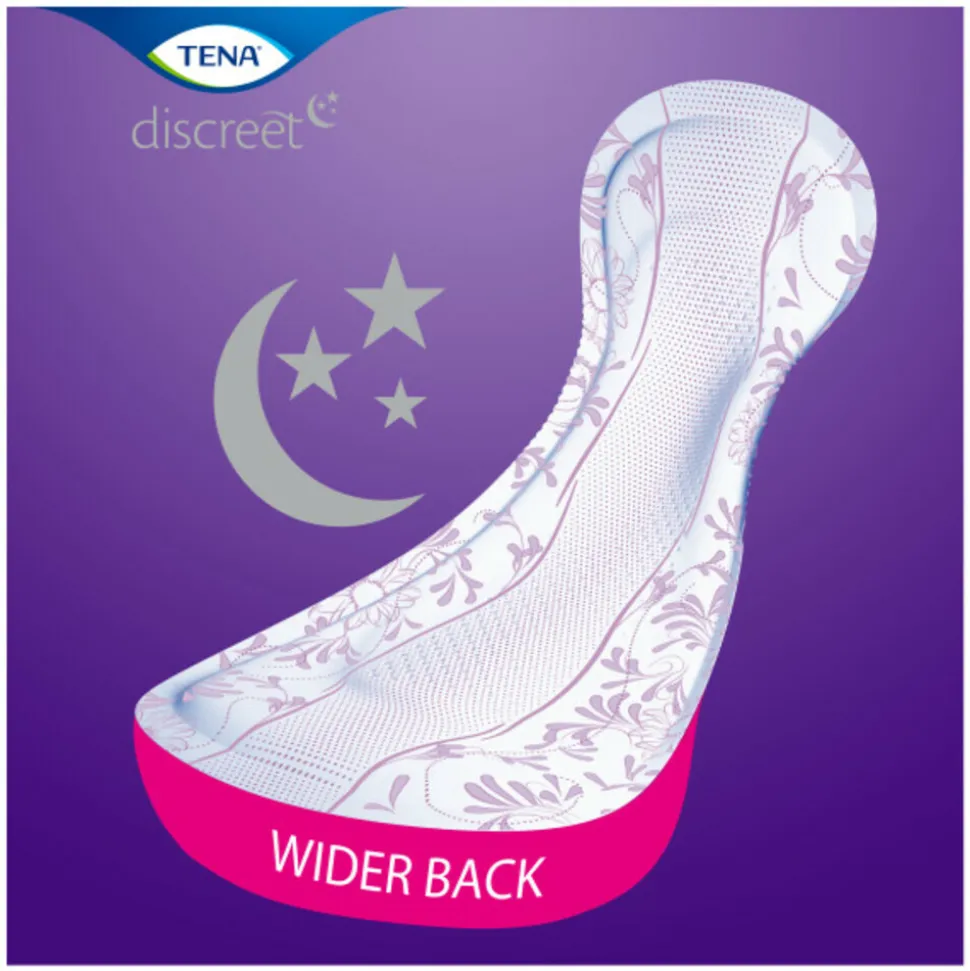 6x TENA Discreet Maxi Night 12 stuks