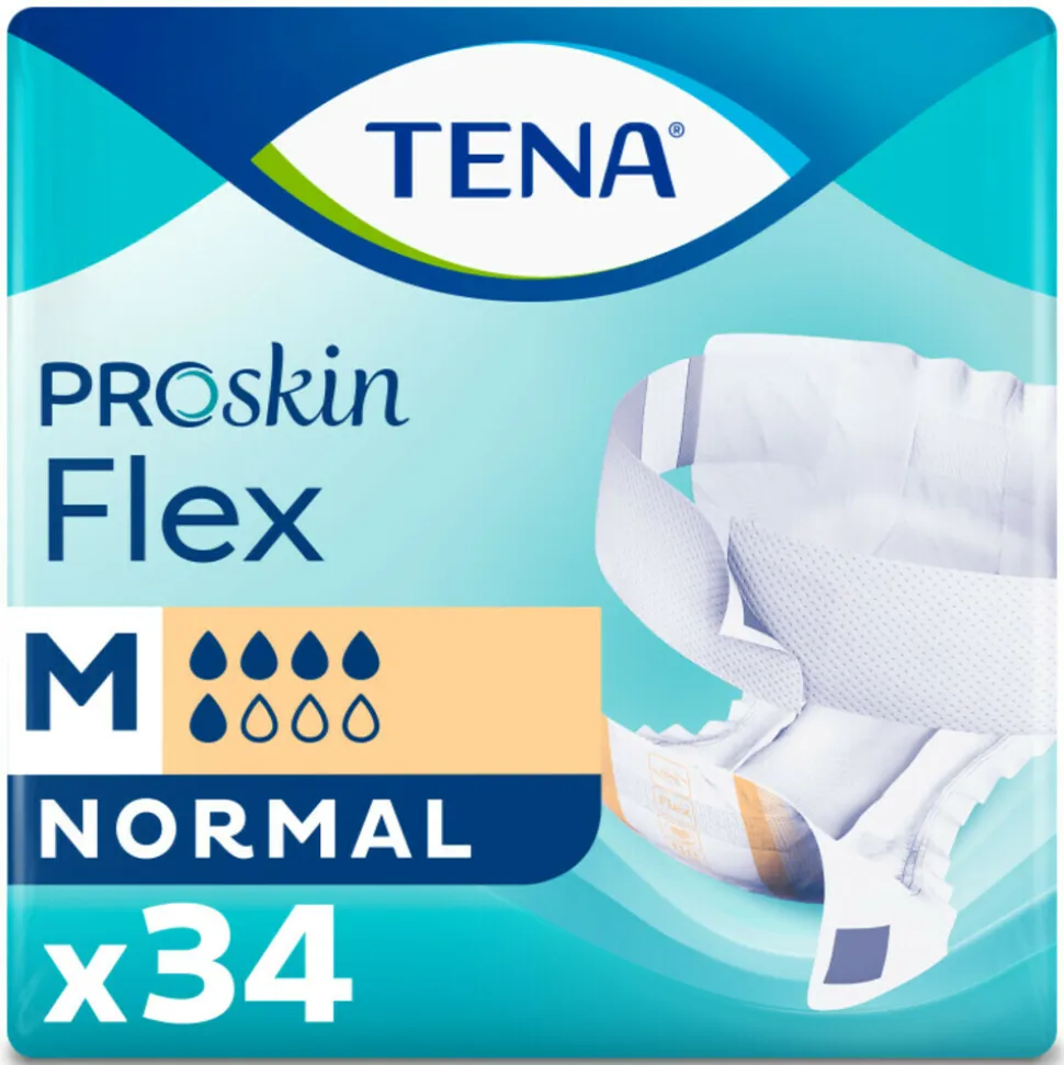 3x TENA Proskin Flex Normal M 34 stuks