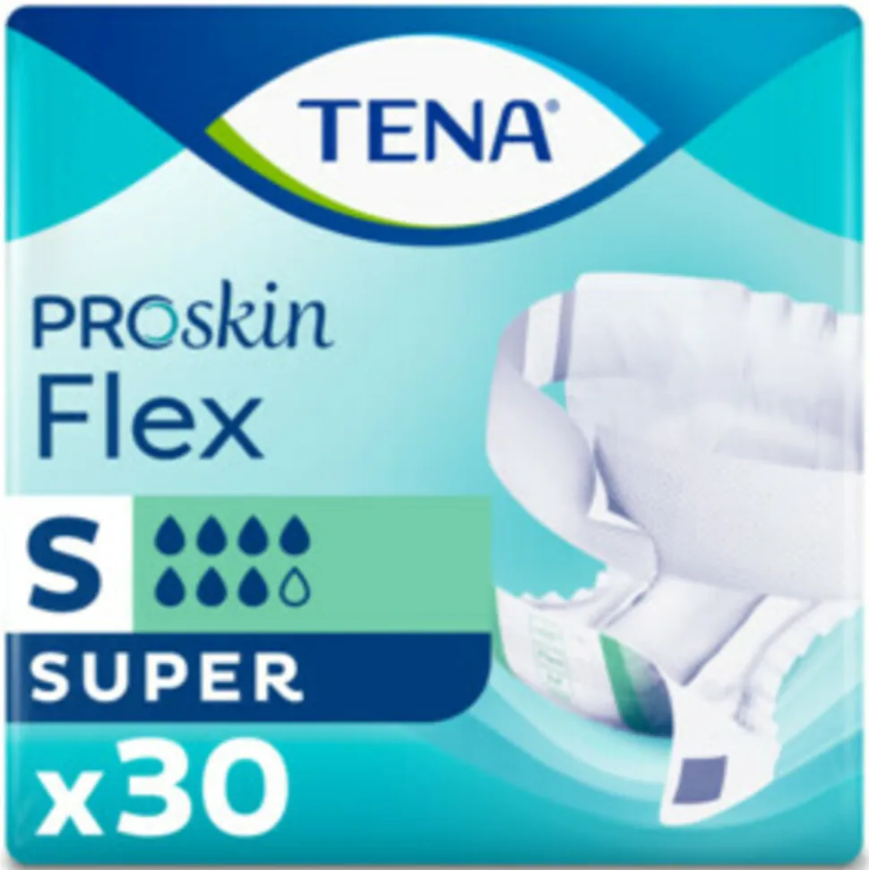 3x TENA Proskin Flex Super S 30 stuks