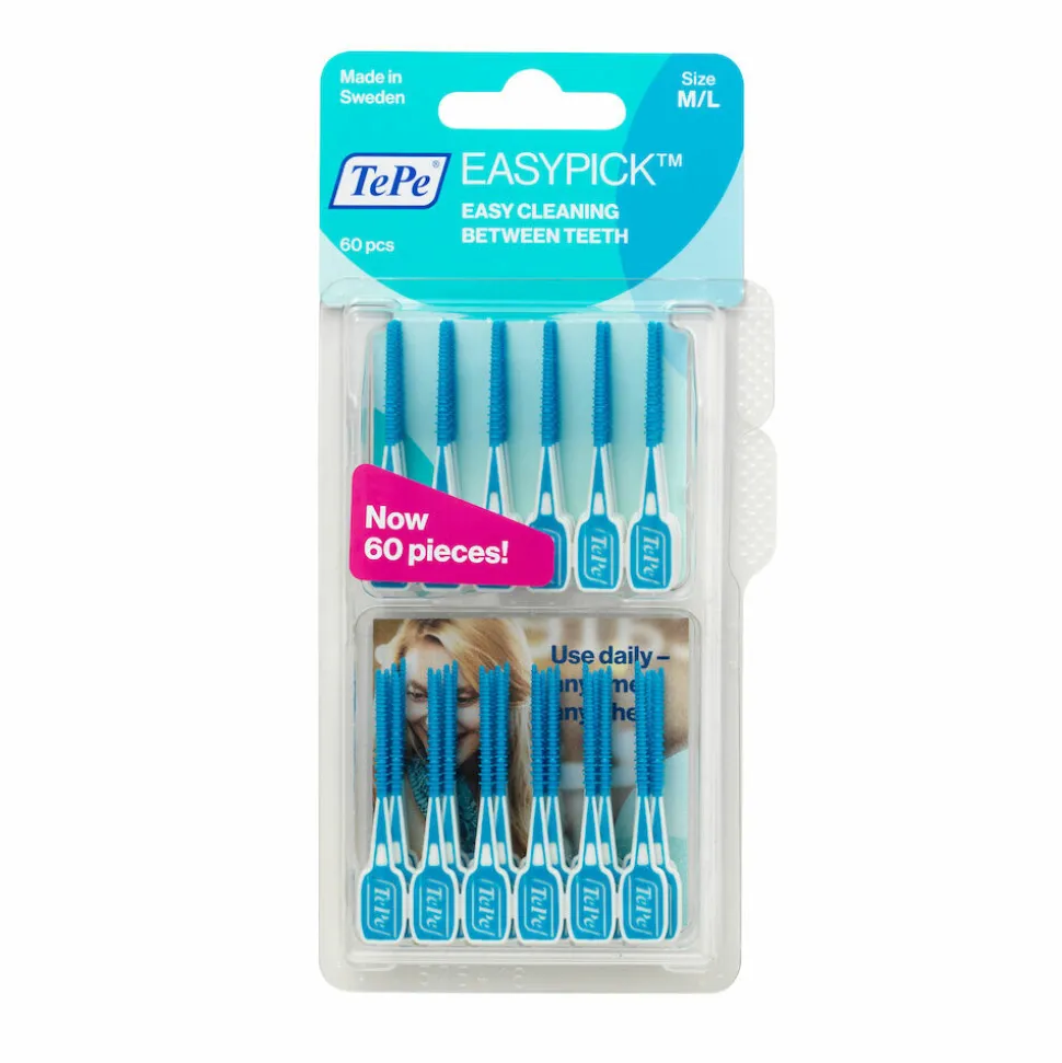 3x TePe EasyPick Maat M/ L 60 stuks