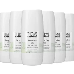 6x Therme Anti-Transpirant Extra Dry Zen White Lotus Roller 60 ml