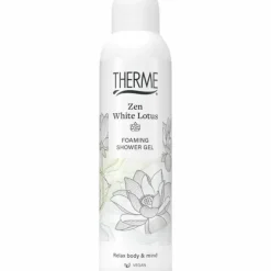 6x Therme Foaming Shower Gel Zen White Lotus 200 ml