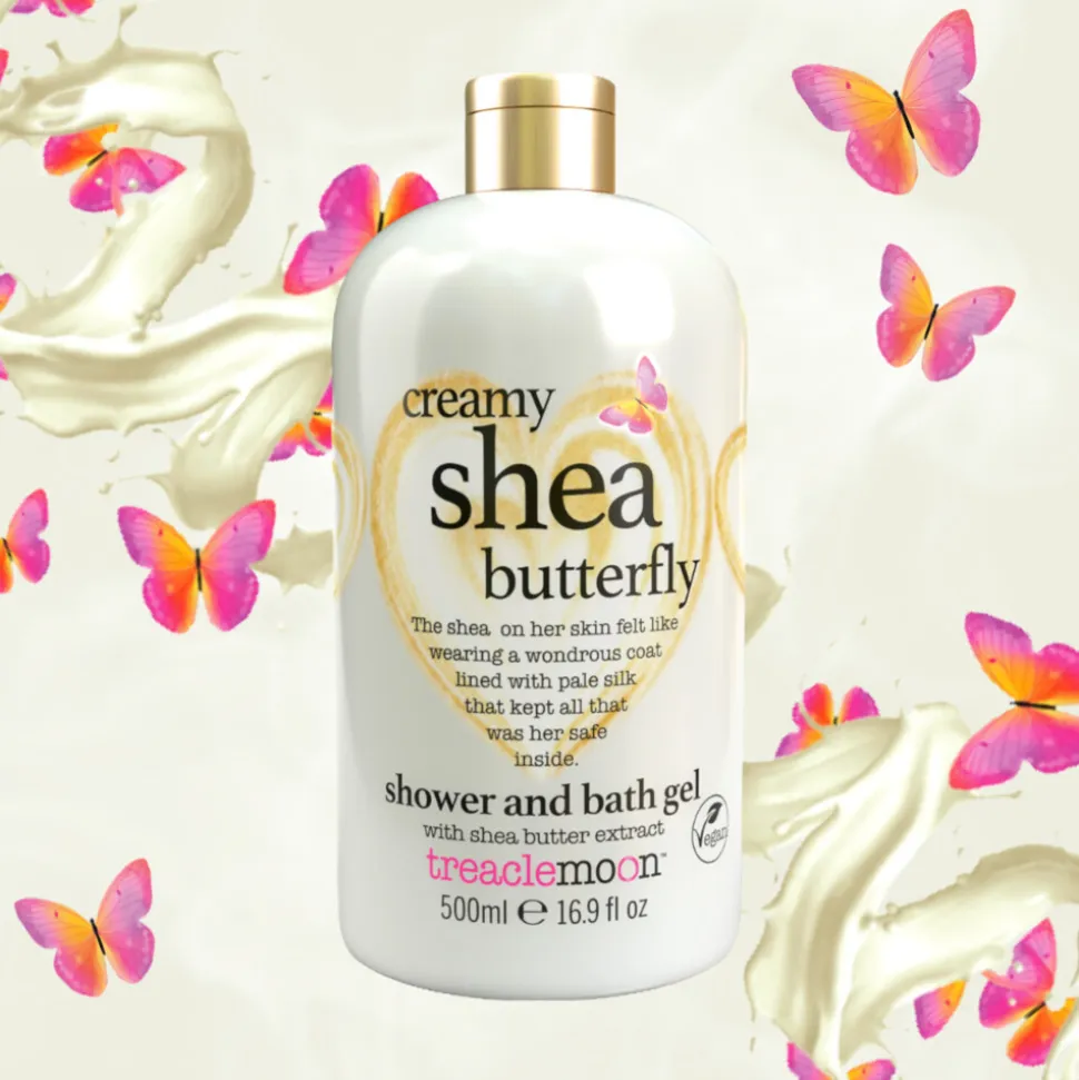 4x Treaclemoon Creamy Shea Butterfly Bad en Douchegel 500 ml