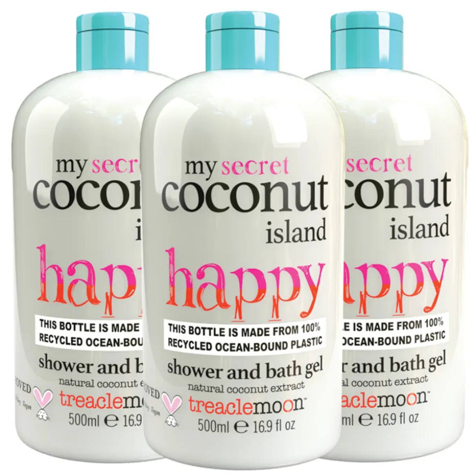 3x Treaclemoon My Coconut Island Bad en Douchegel 500 ml