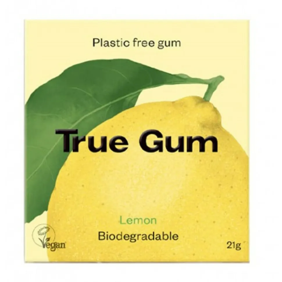 6x True Gum Lemon Sugarfree 21 gr