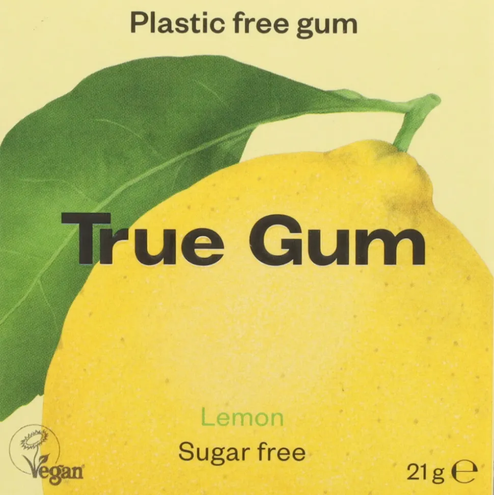 6x True Gum Lemon Sugarfree 21 gr
