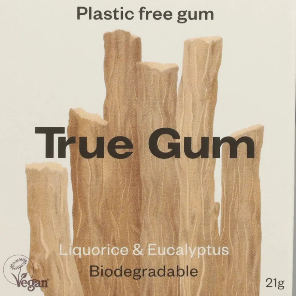 6x True Gum Liquorice & Eucalyptus Sugarfree 21 gr