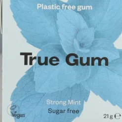 6x True Gum Strong Mint Sugarfree 21 gr