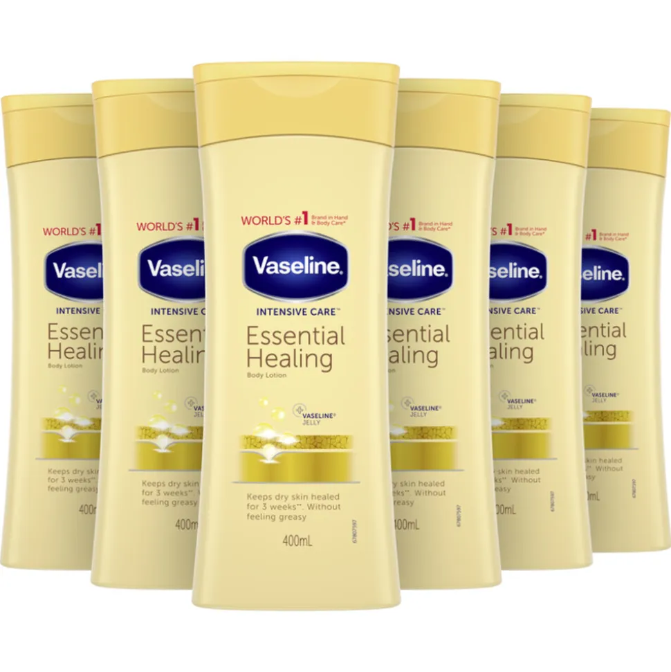 6x Vaseline Bodylotion Essential Healing 400 ml